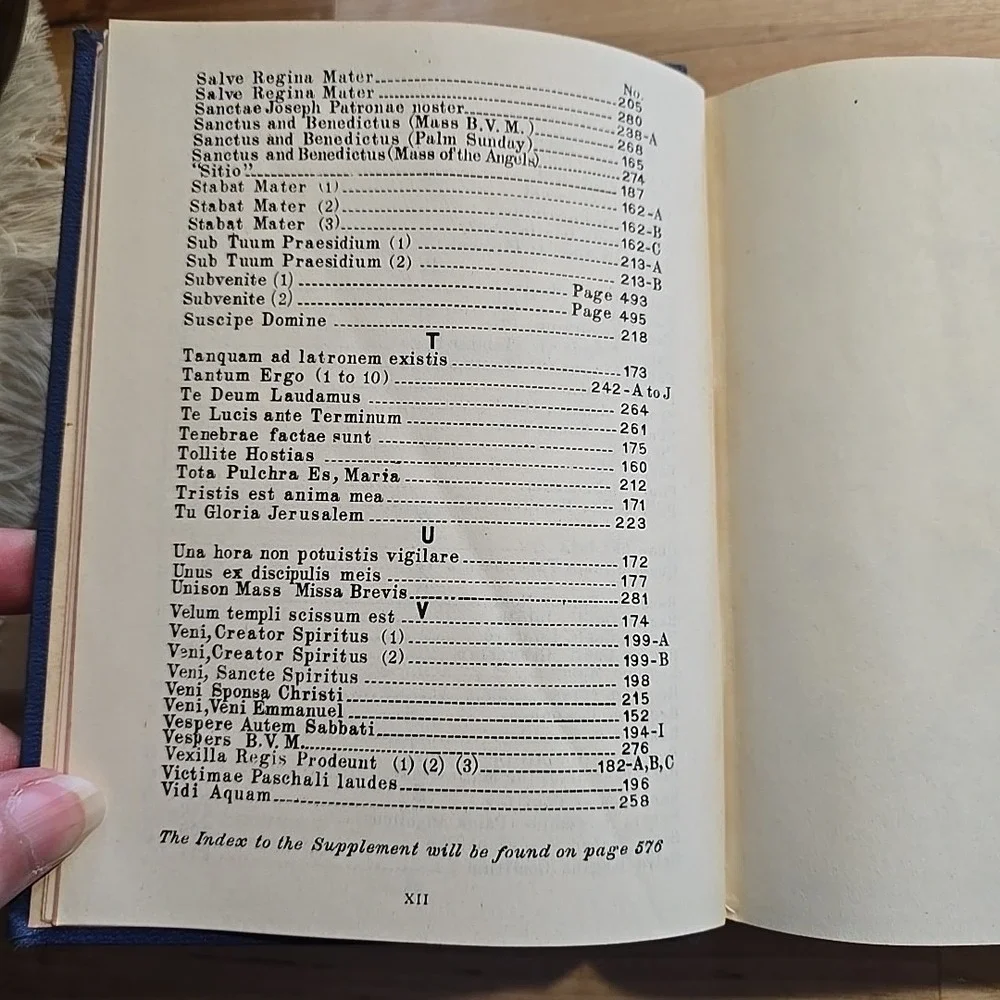Vintage St. Gregory Hymnal & Catholic Choir Book 1947 Melody Edition Sheet Music